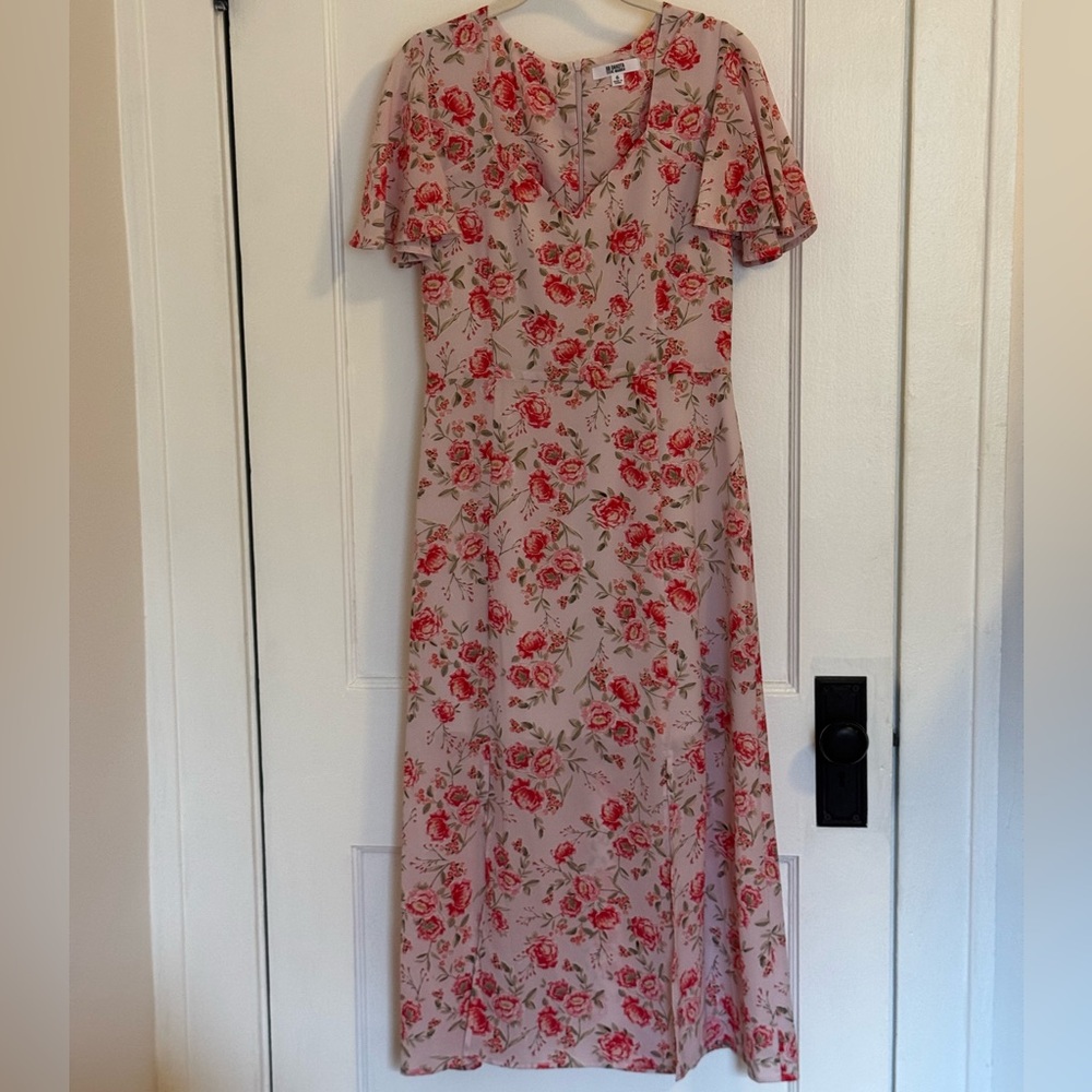 Bb Dakota Steve Madden Endless Love Midi Dress Pink